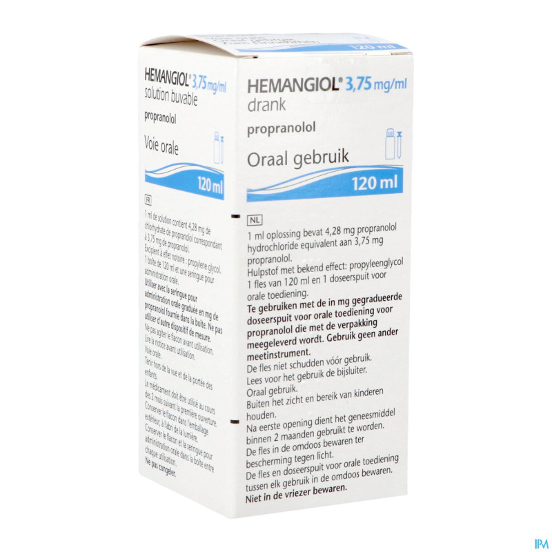 Hemangiol 3,75mg/ml sol buvable 120ml