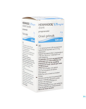 Hemangiol 3,75mg/ml sol buvable 120ml