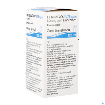 Hemangiol 3,75mg/ml sol buvable 120ml