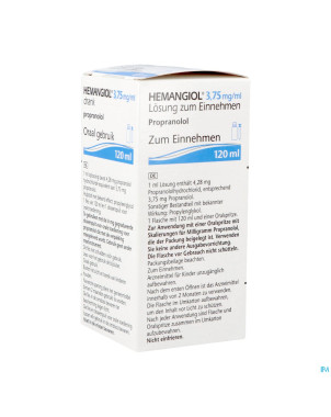 Hemangiol 3,75mg/ml sol buvable 120ml