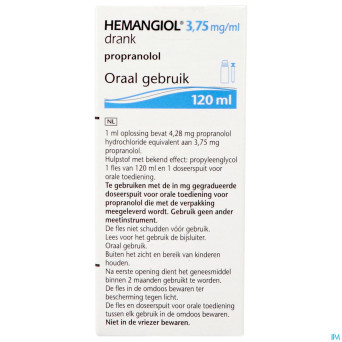 Hemangiol 3,75mg/ml sol buvable 120ml