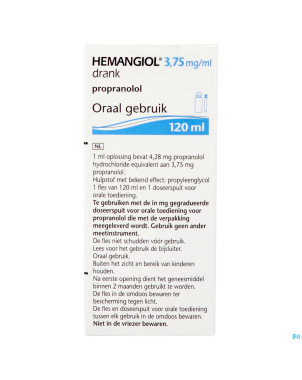 Hemangiol 3,75mg/ml sol buvable 120ml