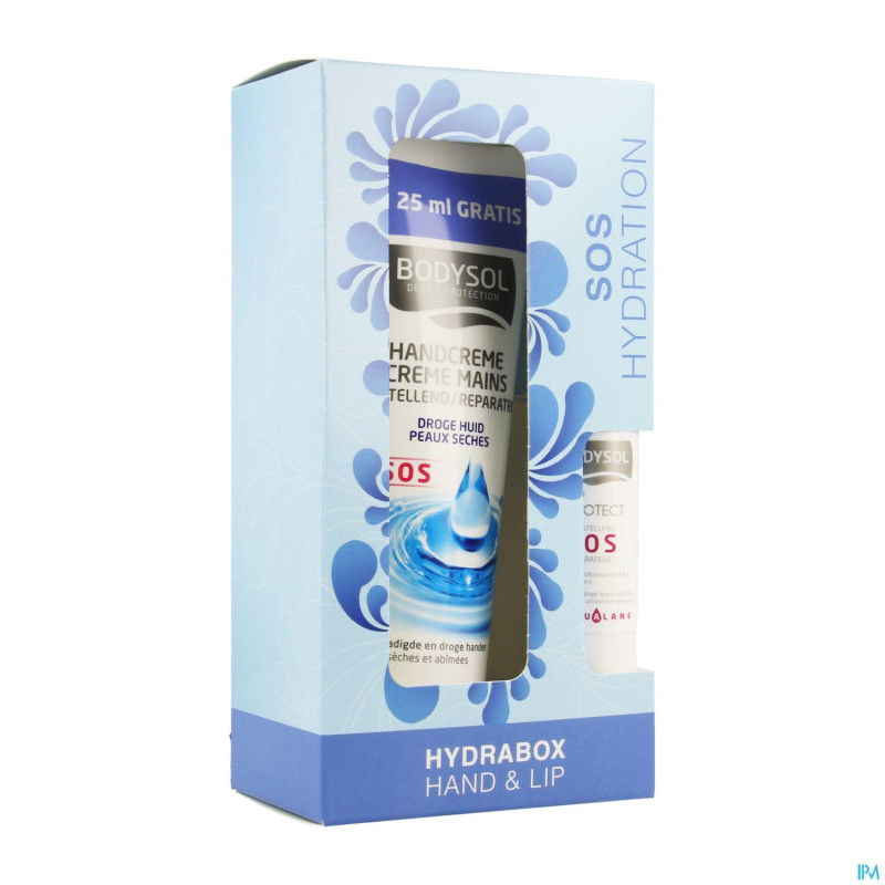 Bodysol hydrabox sos hand 100ml & lip 4,8g