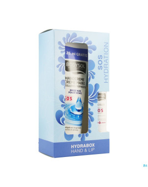 Bodysol hydrabox sos hand 100ml & lip 4,8g