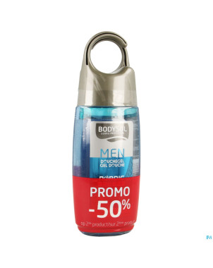 Bodysol men douche nordic + menthol 2x250ml 2e-50%