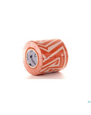 Dream k tribe orange-blanc tape s/laex    5cm