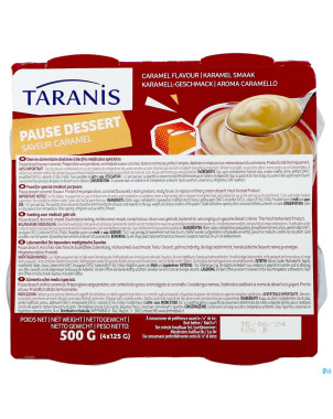 Taranis pause dessert caramel  4x125g 3106 revogan