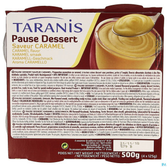 Taranis pause dessert caramel  4x125g 3106 revogan
