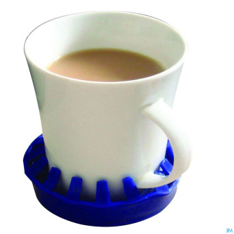 Dycem porte-gobelet antiderapant bleu