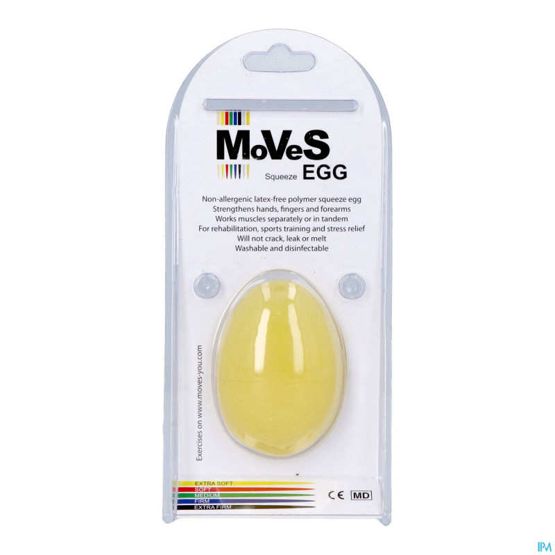 Eggsercizer oeuf exercices extra soft jaune