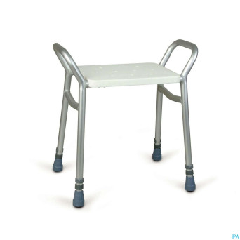 Siege douche aluminium 46-58cm