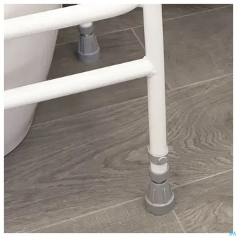 Cadre toilette nrs acier blanc libre 43cm