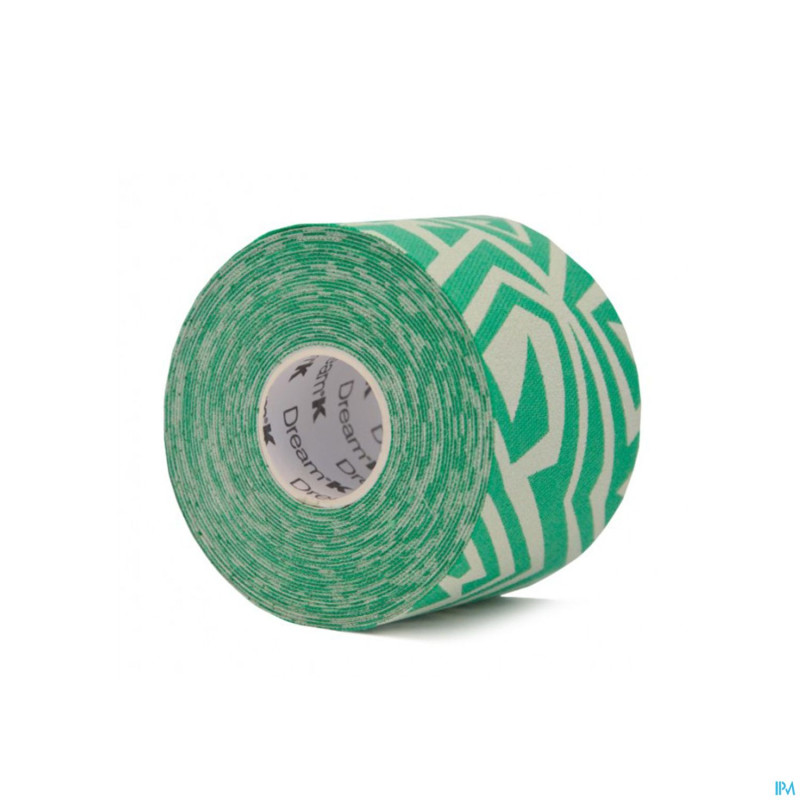 Dream k tribe blanc-vert tape s/latex    5cm