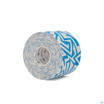 Dream k tribe blanc-bleu clair tape s/latex 5cm