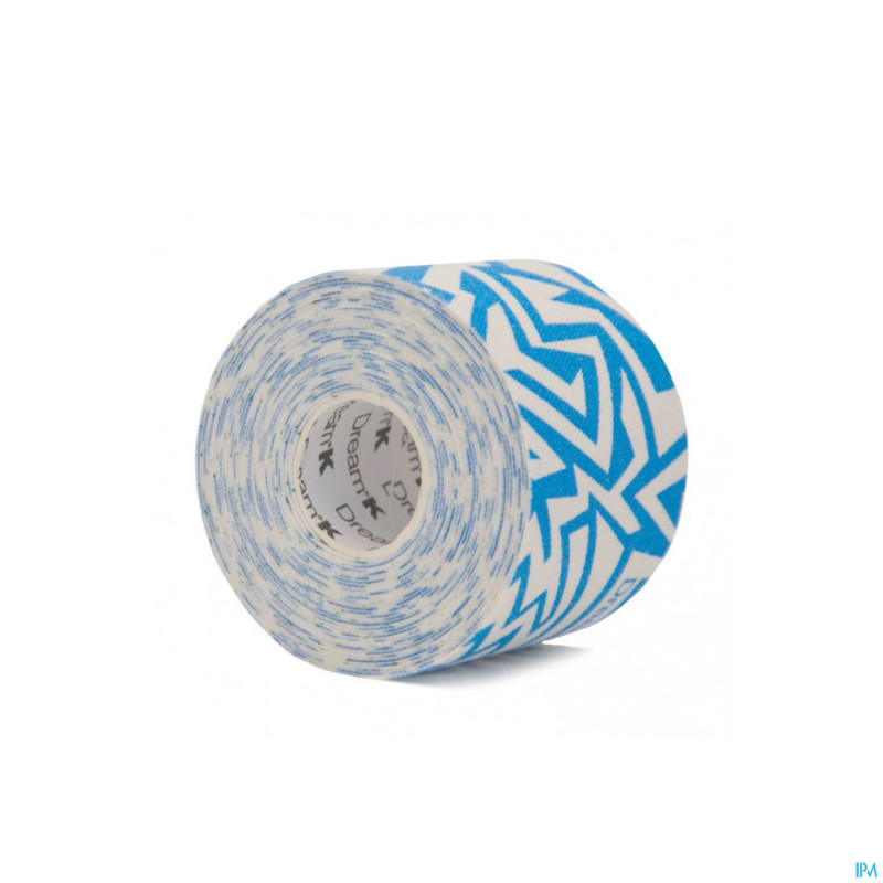 Dream k tribe blanc-bleu clair tape s/latex 5cm