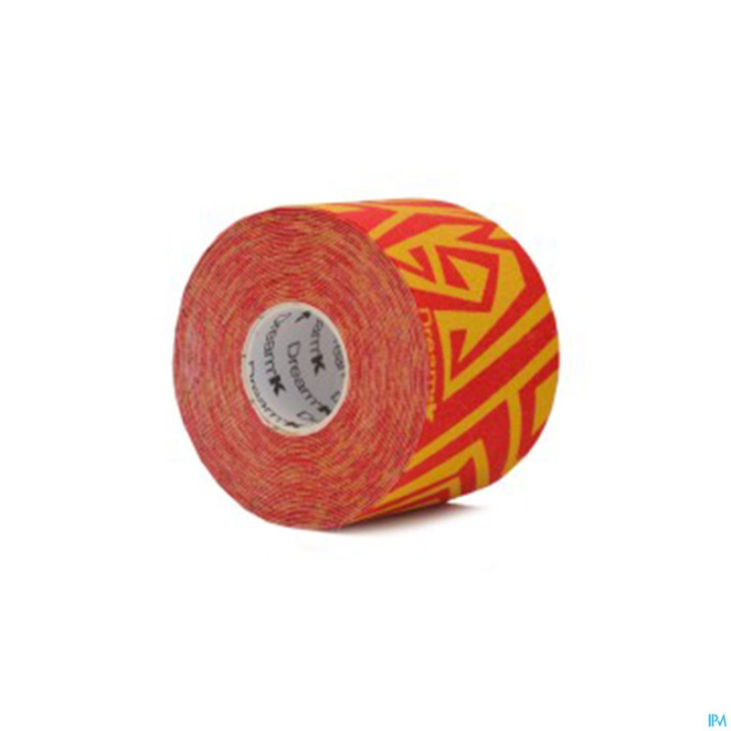 Dream k tribe jaune-rouge tape s/latex    5cm