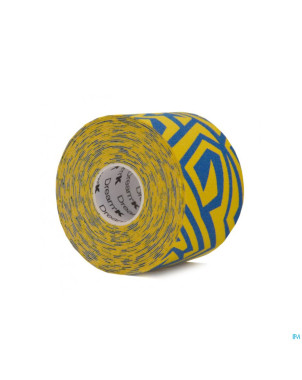 Dream k tribe jaune-bleu tape s/latex    5cm