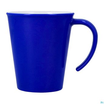 Culinar tasse gr. anse ouv. bleu/blanc 350ml
