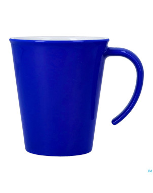 Culinar tasse gr. anse ouv. bleu/blanc 350ml