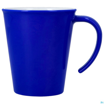 Culinar tasse gr. anse ouv. bleu/blanc 350ml