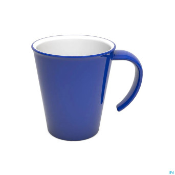 Culinar tasse gr. anse ouv. bleu/blanc 350ml