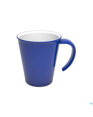 Culinar tasse gr. anse ouv. bleu/blanc 350ml