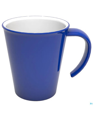 Culinar tasse gr. anse ouv. bleu/blanc 350ml