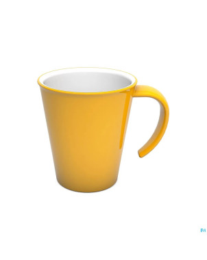 Culinar tasse gr. anse ouv. jaune/blanc 350ml