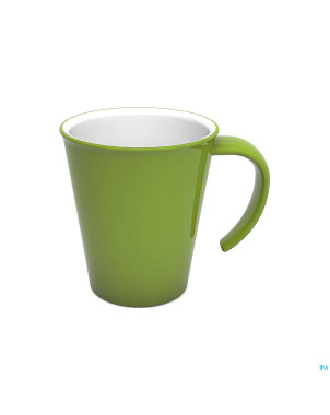 Culinar tasse gr. anse ouv. vert/blanc 350ml