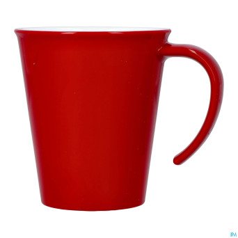 Culinar tasse gr. anse ouv. rouge/blanc 350ml
