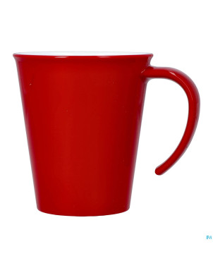 Culinar tasse gr. anse ouv. rouge/blanc 350ml