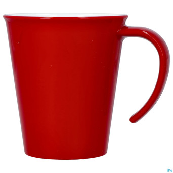 Culinar tasse gr. anse ouv. rouge/blanc 350ml