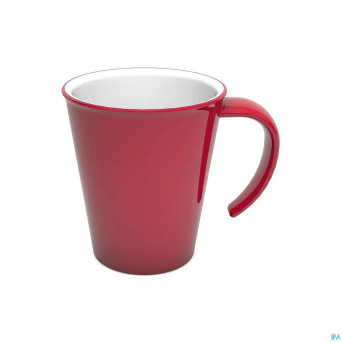 Culinar tasse gr. anse ouv. rouge/blanc 350ml