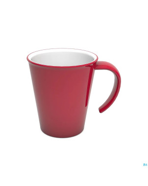 Culinar tasse gr. anse ouv. rouge/blanc 350ml