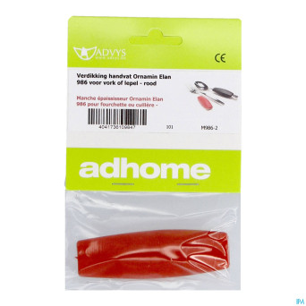 Ornamin manche epaiss. fourchette cuillere rouge