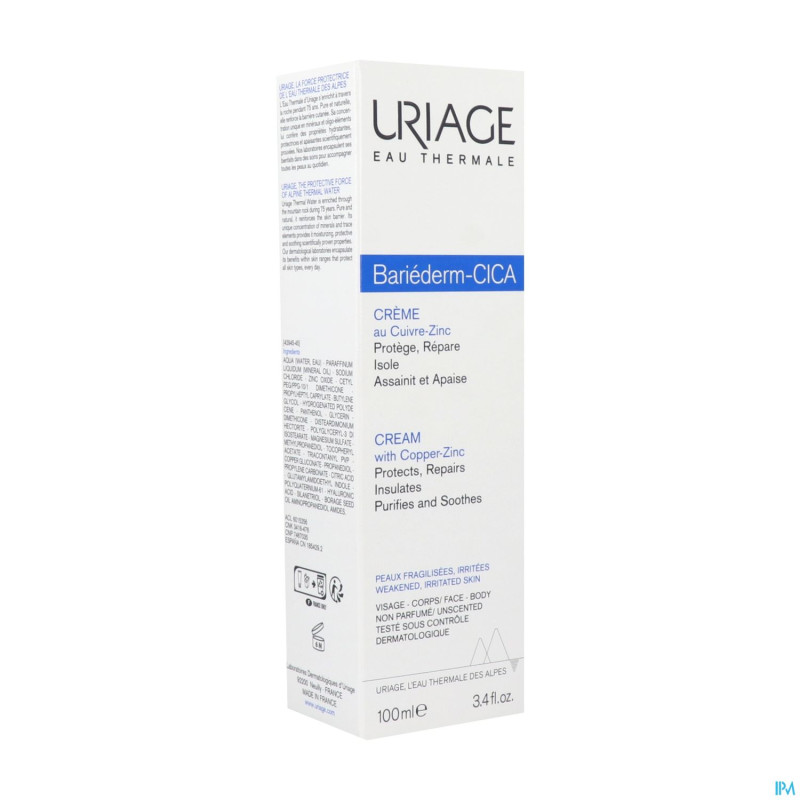 Uriage bariederm cica creme reparatrice    100ml