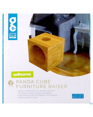 Rehausseurs fauteuil bambou 4x10cm