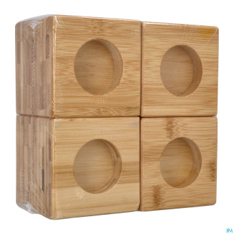 Rehausseurs fauteuil bambou 4x10cm