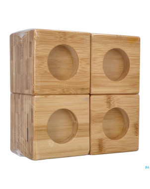Rehausseurs fauteuil bambou 4x10cm