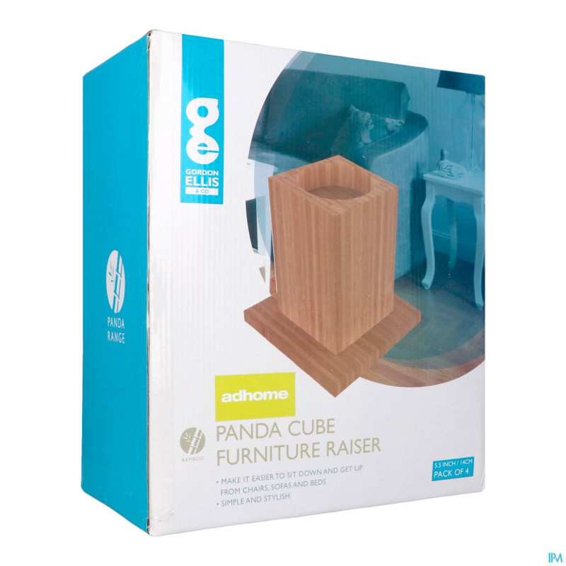 Rehausseurs fauteuil bambou 4x15cm