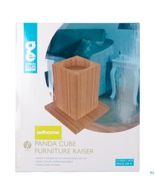 Rehausseurs fauteuil bambou 4x15cm