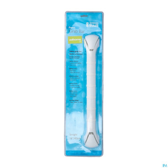 Prima barre appui stries a/drapant blanc 40cm