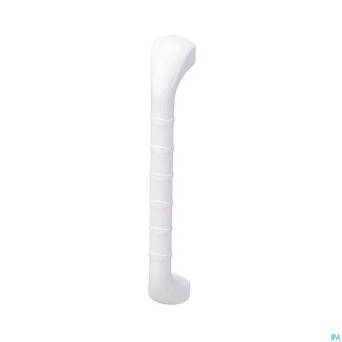 Prima barre appui stries a/drapant blanc 40cm