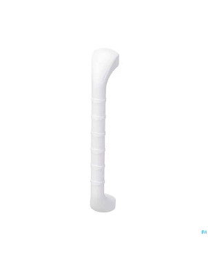 Prima barre appui stries a/drapant blanc 40cm