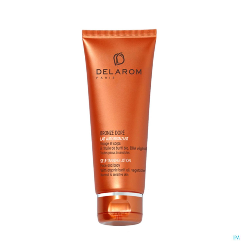 Delarom bronze dore lati autobronzant   tube 125ml