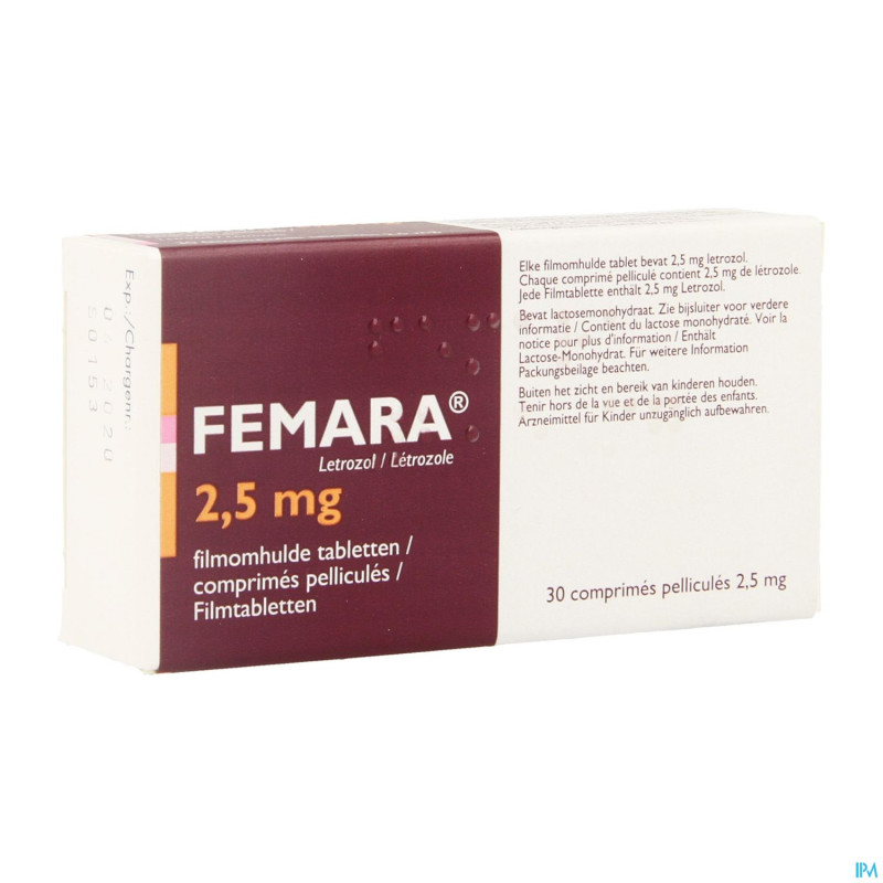 Femara 2,5mg impexeco comp pell  30 pip