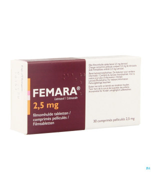 Femara 2,5mg impexeco comp pell  30 pip