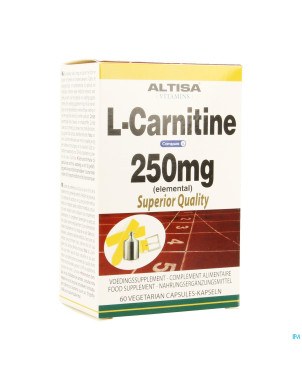 Altisa l-carnitine 250mg (carnipure)    comp  60