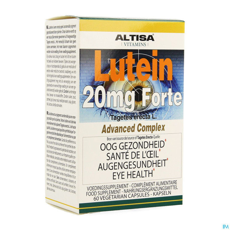 Altisa lutein 20mg forte    v-caps  60