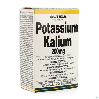 Altisa kalium-potassium (citrat) 200mg  v-caps  90